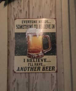 Desperate Enterprises Beer Believe in Something Tin Sign USA 40x31 cm S2390 20 71dH8fcYk3L