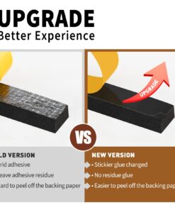 Alternative view of Yotache Adhesive Weather Stripping 2 Rolls 1" W X 1/8" T, Neoprene Foam Weatherstrip Tape for Automotive, 33 Ft Length (2 X 16.5 Ft Each) 1" x 1/8" x 33'