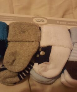 Luvable Friends Baby Socks Giftset 0-6 Months Blue Brown 21 71dIFYnZvbL