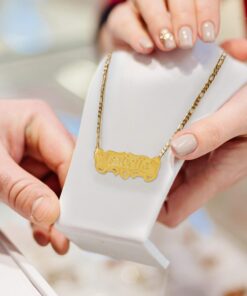 ProLuckis Handmade Personalized Name Jewelry Necklace 18k Gold Plated-Custom Made Any Name Style 2 11 71dIa7VFUIL