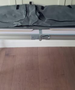 CampLand Outdoor Folding Table Aluminum Lightweight Height Adjustable with Storage Organizer for BBQ, Party, Camping White 37 71dIzNnou1L