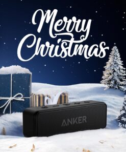 Anker Soundcore 2 Portable Bluetooth Speaker with 12W Stereo Sound, Bluetooth 5, Bassup, IPX7 Waterproof, 24-Hour Playtime, Wireless Stereo Pairing, Speaker for Home, Outdoors, Travel Black 30 71dJ5QskJCL