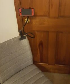 ZTON Cell Phone Holder, Universal Mobile Phone Stand, Lazy Bracket, Flexible Long Arms Clip Mount for iPhone, LG etc. in Office Bedroom Desktop (Black) 45 71dK68vSrL