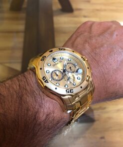 Invicta Men's Pro Diver Collection Chronograph Watch 48 mm Gold 30 71dKwMSW 8L