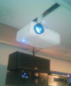 suptek White Projector Ceiling Mount Bracket Fits Flat or Sloped Ceiling Height Adjustable with Extendable Length for LCD/DLP Projectors (PR05) 62 71dKya3VlTL