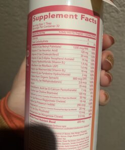 Pink Stork Liquid Prenatal + Postnatal Vitamins for Women with Organic Whole Food Blend, Folate, and Vitamin B6 for Pregnancy and Postpartum - Mixed Berry 32 Servings 30 71dLWGHhjL