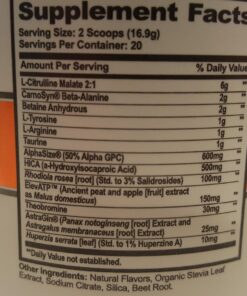Genius Pre Workout Powder, Grape Limeade - All-Natural Nootropic Pre-workout & Caffeine-Free Nitric Oxide Booster Supplement with Beta Alanine & Alpha GPC - No Artificial Flavors, Sweeteners, or Dyes 29 71dLf2ooJBL