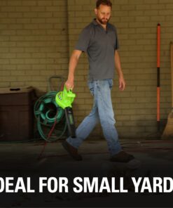 Greenworks 7 Amp 160 MPH/150 CFM Single Speed Electric Blower, 24012 30 71dMz2OlYjS