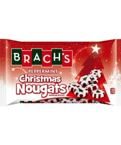 Brach's (1) bag Peppermint Christmas Nougats - Handmade Holiday Nougat Candy with Christmas Tree Design - Net Wt. 8.5 oz 8.5 Ounce (Pack of 1)