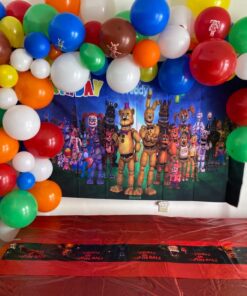 Rubie's Five Nights at Freddy's Table Cover, As Shown, 4.5' x 9' 3 71dOXOqatnL