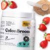 ColonBroom Psyllium Husk Powder - Safe Colon Cleanse for Bloating Relief & Gut Health - Colon Broom Colon Cleanser - Vegan, Gluten Free, Non-GMO Fiber Powder Supplement, 60 Servings 60 Servings (Pack of 1)