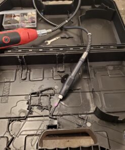 AVID POWER Rotary Tool with Flex Shaft 1.0 Amp Electric Rotary Tool, 6 Variable Speeds, 107 Pieces Rotary Tool Accessories & Carrying Case for Grinding, Cutting, Carving and Sanding - Red 1-red 36 71dOc1B5ZDL 1