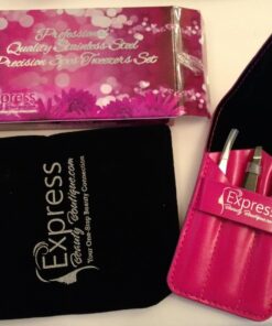 Express Beauty Boutique Tweezers 3pcs Set Pink Case Professional Quality Stainless Steel Precision Eyebrow Tweezer for Ingrown Hair Shaping Eyebrows. 45 71dOeuM2OlL