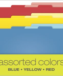 Pendaflex Divide It Up File Folders, Letter Size, Assorted Colors, 12/Pack (10773) Size: 12 per pack 14 71dP9KoaKEL