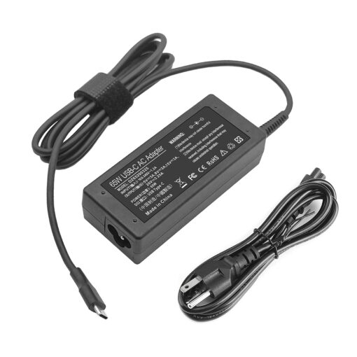 65W 45W USB C Laptop Power Replacement Adapter Charger for Lenovo Chromebook/Yoga/ThinkPad L580 L590 E580 E585 P43s P53s with Power Cord