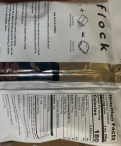 Flock Keto Chicken Skin Chips | Original Flavor | Low Carb, High Protein, Sugar Free, Gluten Free Fried Chicken Skins - Chicken Chips for People | (1oz) 8-Pack Crispy Chicken Flock Chips 37 71dPLKTAP8L