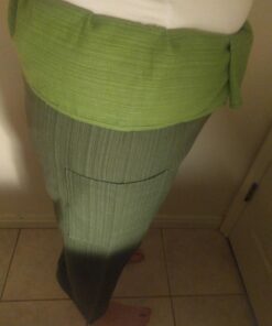 LannaPremium Thai Fisherman Pants for Men Women Yoga Pants Pirate Pants 2 Tone - Martial Arts Pants Green and Dark Green 15 71dPtDPD3ZL