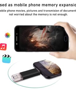 USB C Flash Drive 64GB, 2 in 1 OTG USB 3.0+USB C Memory Stick Dual Type C Flash Drive Thumb Drive Photo Stick Jump Drive for USB-C Smartphones,Tablets, PC, Computers, MacBook, Google Pixel XL, Black 64GB-USB 3.0 15 71dPwrcNSLL