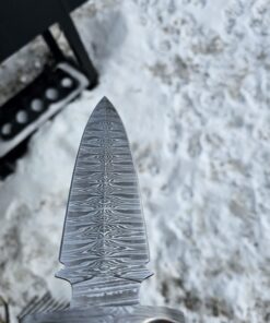 Poshland RAM-0592 Damascus Steel Dagger Knife – Full Size Leather Handle 45 71dQtoE1c0L