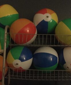 12-Pack Rainbow Inflatable Beach Balls Bulk for Kids & Adults I Inflatable Pool Party Favors Swimming Pool Toys I Kids Beach Toys for Beach Games I Kids Summer Toys Water Balls I Toddler Pool Toys Set 36 71dRWeQlR6L 1