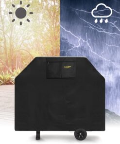 Garden Home outdoor 617037063672 Heavy Duty Grill Cover, Black, 64'' L 13 71dReaFYfTL