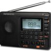Retekess V115 Digital Radio AM FM, Portable Shortwave Radios, Rechargeable Radio Digital Tuner and Presets, Support Micro SD and AUX Record, Bass Speaker.