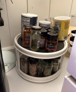 Copco Non-Skid Turntable, 2-Tier, 12-Inch, White/Gray 26 71dTjEt5tIL