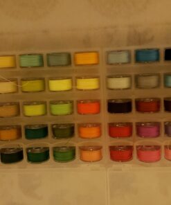 Outus 50 Pieces Prewound Thread Bobbins with Bobbins Box for Brother Sewing Machine, 50 Assorted Colors 22 71dU6W8TjwL