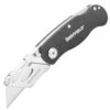 Sheffield 12613 Ultimate Lock Back Utility Knife, Folding, Box Cutter Knife, Carpet Knife, Drywall Cutter, and More, Quick-Change Blade, Back Lock Design, Black 43 71dUFZrgUS