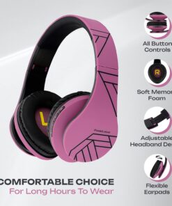 Alternative view of PowerLocus Bluetooth Over-Ear Headphones, Wireless Stereo Foldable Headphones Wireless and Wired Headsets with Built-in Mic, Micro SD/TF, FM for iPhone/Samsung/iPad/PC (Purple) Purple