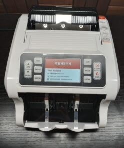 MUNBYN IMC09 Mixed Denomination Money Counter Machine, Value Counting, UV/MG/IR/MT Bill Counter, 3.5" TFT Display Money Counting Machine, USD, EUR, GBP, MXN Cash Counter for Business, 2 Years Warranty 23 71dVMrafzyL