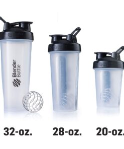 BlenderBottle Classic Shaker Bottle Perfect for Protein Shakes and Pre Workout, 28-Ounce, Clear/Black/White 26 71dVWNbj8qL
