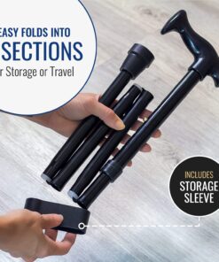 DMI Adjustable Folding Cane with Carrying Case Bronze 11 71dW59vBWeL