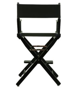 Casual Home 24" Director's Chair Black Frame-with Black Canvas, Counter Height Black Frame - Solid Wood 22 71dWqBnECL