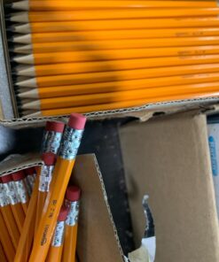 Amazon Basics Woodcased #2 Pencils, Pre-sharpened, HB Lead Bulk Box, 150 Count, Yellow 150 Count (Pack of 1) 38 71dX15UmQCL