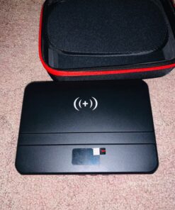 Portable Power Bank with AC Outlet, 83Wh/22500mAh 110V/85W Portable Laptop Charger Battery Bank, External Battery Pack Power Supply for Home Emergency Outage, Outdoor Camping RV Trip Adventure Red 81 71dXz3NimCL