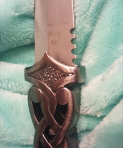Ace Martial Arts Supply New Scottish Celtic Gaelic Twist Knot Blue Ruby Gemstone Wicca Dirk Dagger Knife, 9-Inch 48 71dYEk0cFxL