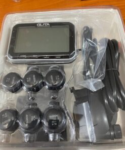 GUTA Trailer Tire Pressure Monitoring System, Trailer TPMS with 6 Sensors, 6 Alert Modes, Signal Booster, Power Saving Display, Long Sensing Distance, for 3 Trailers (T1/T2/T3), for RV, Trailer 6-Sensors 32 71daKTUI IL