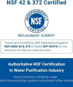 Alternative view of EcoAqua EFF-6027A Replacement Filter, Compatible with Samsung DA29-00020B, DA29-00020A, HAF-CIN/EXP, 46-9101 Refrigerator Water Filter, 3 Pack 3 Count (Pack of 1)