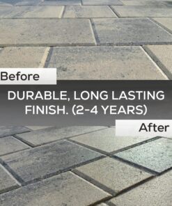 5 Gal. DOMINATOR SG+ Clear Acrylic Sealer | High Gloss Paver Sealer | Wet Look, Color Enhancing | Professional Grade | Concrete Pavers and Decorative Concrete | Fast Dry | Driveway, Patio and Walkways 30 71dbam6EguL