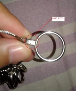 Exquisite Craftsmanship: Premium Solid Stainless Steel Ring Sizing Mandrel for Accurate Measurements, Sizes 1-16 1-16 33 71dbqxB KfL