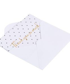 Amazon Basics Thank You Cards and Envelopes, 48 Count, Polka Dot and Stripe 10 71dcAzDMkWL
