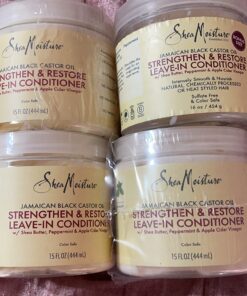 Shea Moisture Curly Hair Product Bundle Shampoo 16 Fl Oz, Conditioner 13 Fl Oz, Leave in Conditioner 15 Oz, Jamaican Black Castor Oil for Healthy Hair Growth, Strengthen & Restore, Sulfate Free 3 Piece Set 33 71dcXl9gJ5L