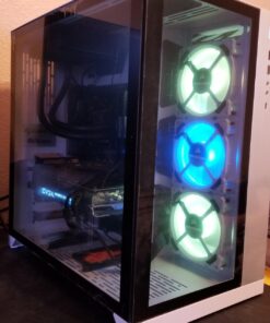 Corsair LL Series, LL120 RGB, 120mm RGB LED Fan, Triple Pack with Lighting Node PRO- White, Lighting Node PRO Included, LL120 RGB White,CO-9050092-WW Triple Pack w/ Lighting Node PRO 67 71dcxqCO8oL