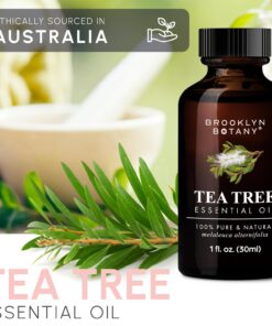 Brooklyn Botany Tea Tree Essential Oil – 100% Pure and Natural – Therapeutic Grade Oil with Dropper - for Aromatherapy and Diffuser - 1 Fl. OZ 1.00 Fl Oz (Pack of 1) 18 71ddQO0pMeL