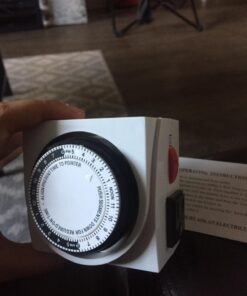 BN-LINK Heavy Duty Mechanical 24 Hour Timer Dual Outlet 3-Prong Accurate Indoor for Lamps Fans Christmas Lights White AC 1875W 1/2 HP, UL Listed U2 39 71dedR5ncqL