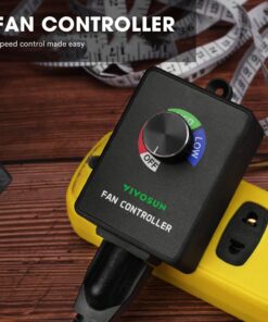 VIVOSUN Variable Speed Controller Cordless Vent Blower Speed Adjuster for Inline Duct Exhaust Fan 20 71dej6XWML