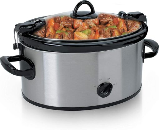 6-Quart Slow Cooker for 7+ people - Stainless