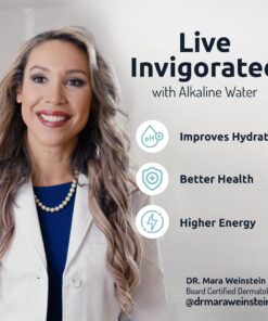 Invigorated Water pH Vitality Alkaline Water Filter Pitcher for Drinking Water Stainless Steel - Water Pitcher with Filter for Tap Water, High pH Filtered Purifier with Alkaline Filter - 1.9L (Silver) Silver 18 71dh31Yi5RL