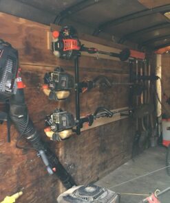 Buyers Products LT12 Landscape Trimmer Edger Locking Rack for Enclosed Trailers & Walls Holds 3 Yard Lawn Weed Whackers Tools, Pack of 1, Black Trimmer Rack 22 71dhOBWBc1L